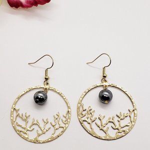 Hawaiian Coral Reef pearl earrings